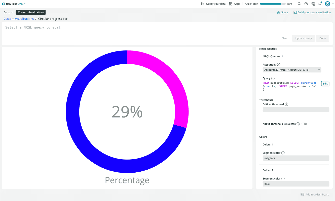 Progress bar with straight corners